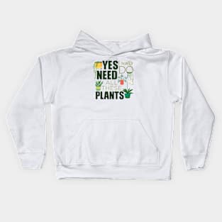 Plant Lover Plant Lady Plant Mom Pot Head Funny Kids Hoodie